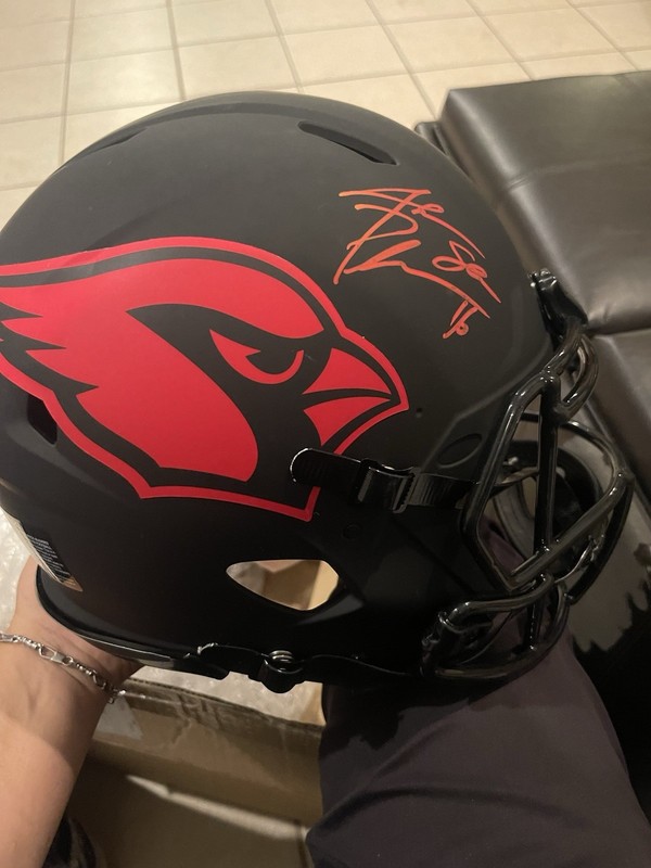 Jake Plummer Signed Arizona Cardinals Black Helmet, BAS Authenticated (NFL)