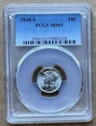 1945-S 10C PCGS MS65 1945 S MERCURY DIME SILVER 10c
