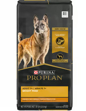 Purina Pro Plan Bright Mind Senior 7+ Dry Dog Food-Chicken & Rice 30lb Free Ship 1.90 per pound