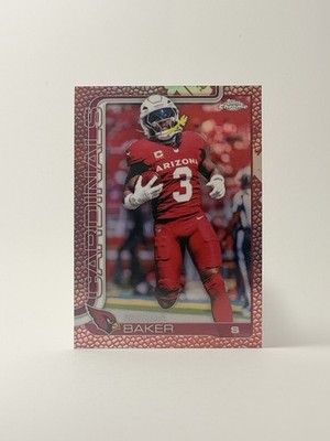 2025 Topps Chrome - Budda Baker #8 Football Leather Refractor Cardinals NFL