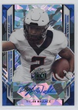 2021 Leaf Metal Draft Portrait Blue Crystals 24/25 Tylan Wallace Auto 19am