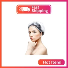 30pcs Disposable Shower Caps - Multi-Purpose Thickening Elastic Bath Cap Plastic