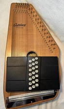 OSCAR SCHMIDT Autoharp OS-100-21 w/Case -Folk Art Harp Vintage