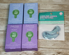 4 NIB Function of Beauty Body Wash Booster Shots- Balance & Hydrate Cooling Eye