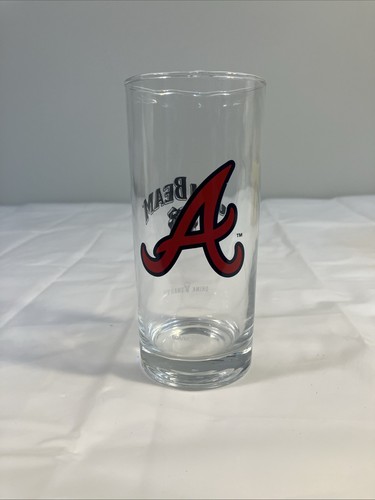 Jim Beam Atlanta Braves Baseball 12oz 5,75" klar Trinkglas BDA/MLB 2022