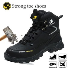 Indestructible Mens Work Boots Steel Toe Safety Shoes Waterproof Non Slip Boots