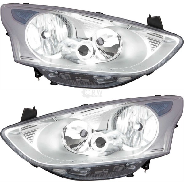 Halogenscheinwerfer Set Mit Motor FüR Ford B-Max JK H7 H15 PY21W W5W-image