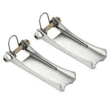 2pcs 2.5" Replacement Hooks Latch Metal Receiver Hitch for Trailer Silver