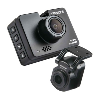 Kenwood DRV-A310W DashCamera 2,0'' LCD HD + HD-Kamera hinten & Kabelsatz 32 GB SD