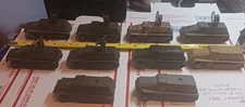 (J-2) 10 Roco WWII German Half Tracks. 1:87. Some Painted. Sold As Is.