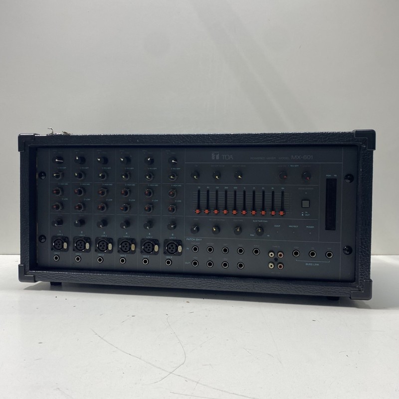 Vintage TOA MX-601 6-Channel Powered Mixer PA System Tested Powers On