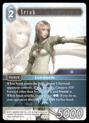 Serah 4-037H Opus IV NM Final Fantasy TCG