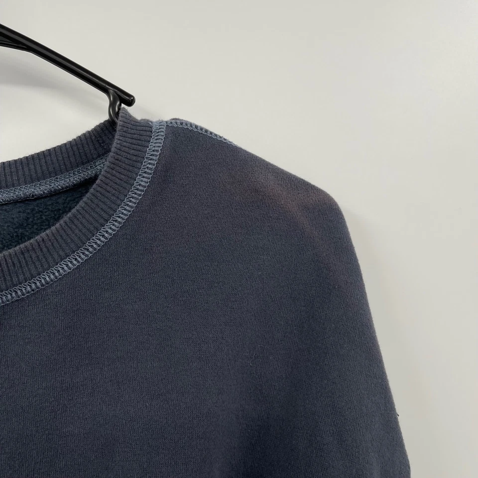 Life is Good 圆领运动衫海军蓝刺绣标志,尺寸 M — 第 4/4 张图片