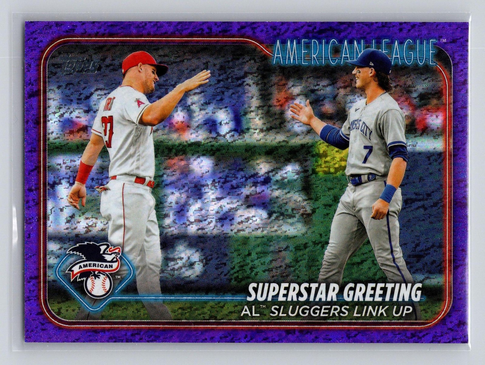 2024 Topps #413 Superstar Greeting Purple Holofoil #247/799
