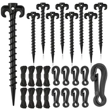 27Pcs Inflatable Stakes and Tethers Heavy Duty Tent Ground Anchor Stakes Pegs