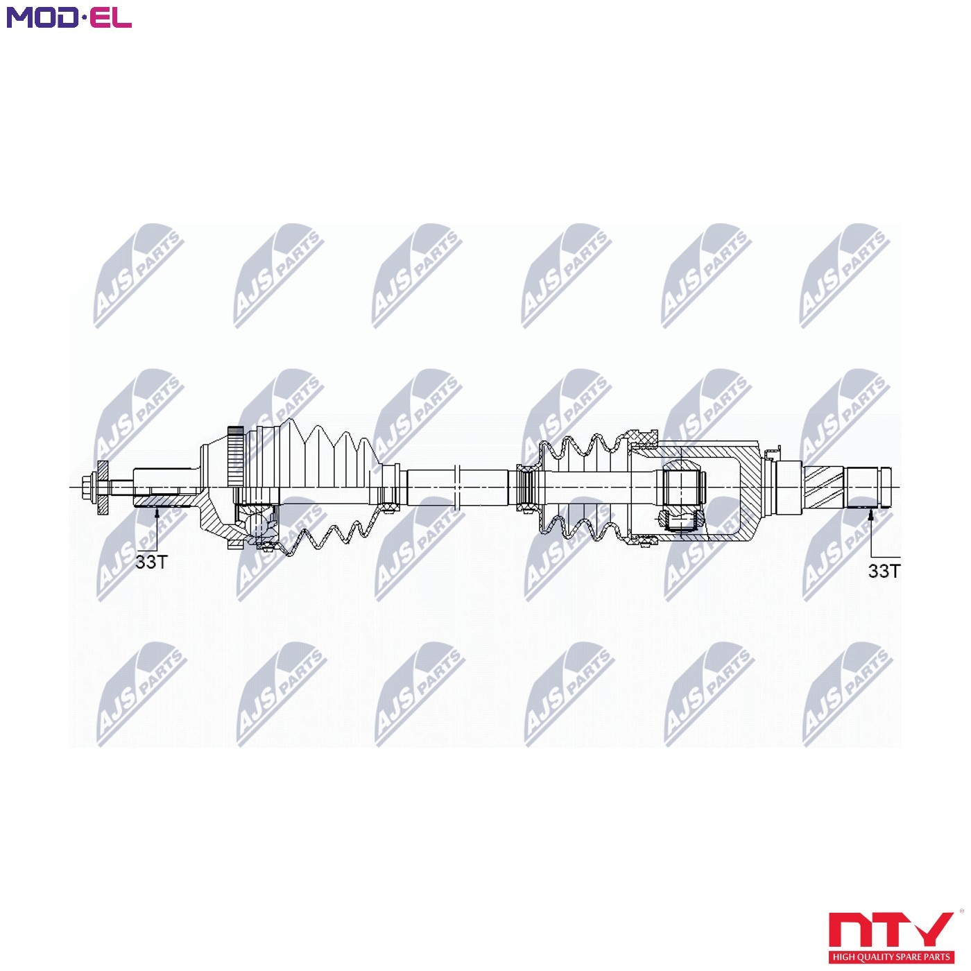 Nty Driveshaft For Smart Fortwo 0.8Cdi, 1.0 07- /Rear,Right - Image 7