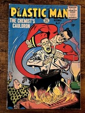 Plastic Man 57 1955 FN/VF  "The Chemist  s Cauldron"  Golden Age Classic 