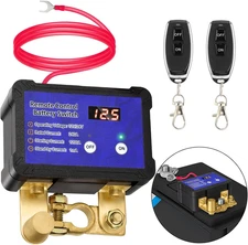 Kill Switch with Voltage Display Remote Battery Disconnect 12V/24V 240A Automati