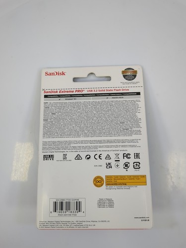 Sandisk 1tb Extreme Pro Usb 3.2 Solid State Flash Drive - Up To 420mb/s, Durable - Afbeelding 5 van 5