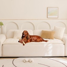 Sofa Cover Fuzzy Couch Cover for Pet, Couch Covers for Dogs Washable Non-Slip...
