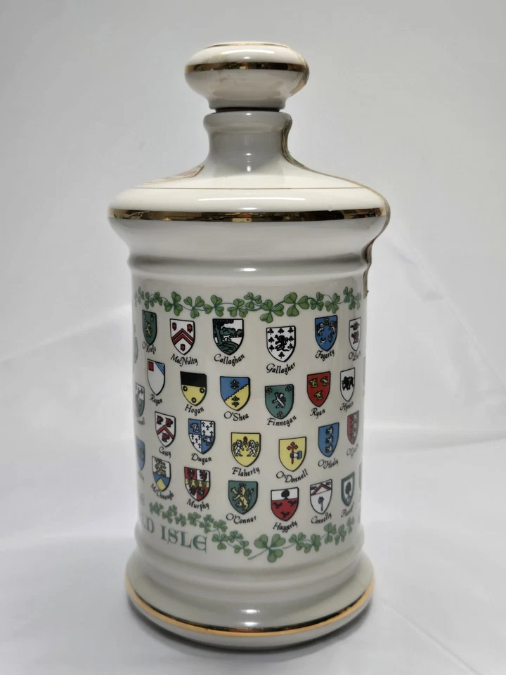 Old Fitzgerald Whiskey Decanter – EMERALD ISLE 1969 ~ 9" Tall ~ Empty - Image 4 of 4