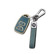 Key Fob Cover for Hyundai Tucson: Remote Case Protector Fit for Hyundai Green