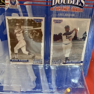 1997 Starting Lineup Classic Doubles Hank Aaron & Jackie Robinson