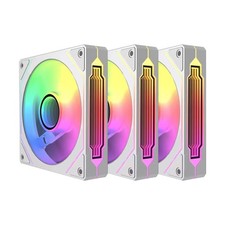 3pc 120mm ARGB Case Fans Infinity Mirror RGB Light Effect 5V 3PIN 800 1800RPM