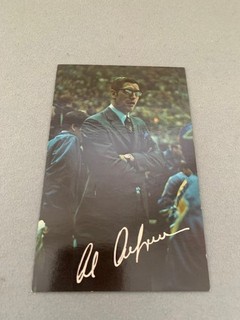 Vintage 1970 71 St. Louis Blues NHL Hockey Team Issued Postcard Al Arbour (CO)