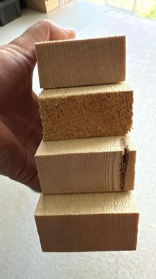 10 YEARS OLD EUROPEAN SPRUCE BRACEWOOD 4 MASTER GRADE BLOCKS #4