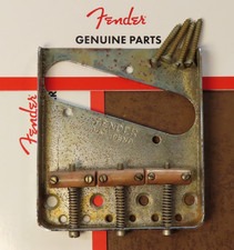 AGED Fender USA PAT PENDING Telecaster BRIDGE vintage 3 saddle RELIC 52 Tele