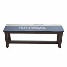 Low Backless Bench Long-Lasting Rectangular Frame Bench Heavy Duty