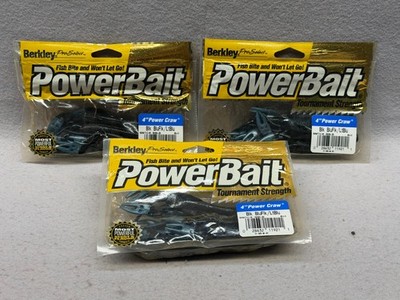 Obsolete Vintage Berkley 4'' Tournament Strength Power Craws (3) 8 pks