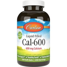 Carlson Liquid Filled Cal-600 600 mg 250 Sgels