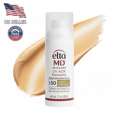 Elta MD UV AOX Elements Broad Spectrum SPF 50 Tinted 1.7oz | Hydrating