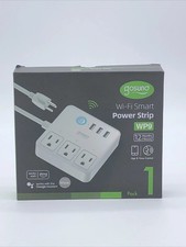 Gosund Smart Power Strip Plug White 3 USB 3 Charging Port For Alexa Google Home