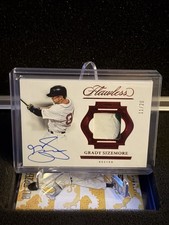 2025 Flawless GRADY SIZEMORE Game Worn Patch Auto /20 Red Sox #PPH-GS