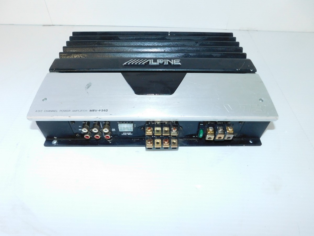 ALPINE MRV-F340 4チャンネルアンプ 取扱説明書ダウンロード｜ALPINE Japan