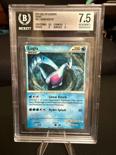 2011 Pokemon Call of Legends Shiny #SL7 Lugia HOLO R BGS 7.5 NEAR MINT+