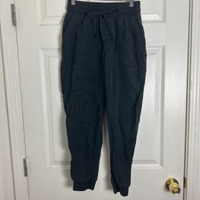 A New Day Work Office Black High Waist Jogger Pants Women Size XS