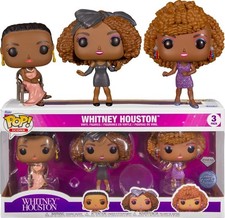 Funko Whitney Houston Rare Diamond Pack 3 Figure 13Cm Original Pop Music Icons