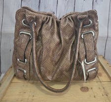 Worthington Emma Tote Tortoise Brown Purple Lining NWT Light Damage