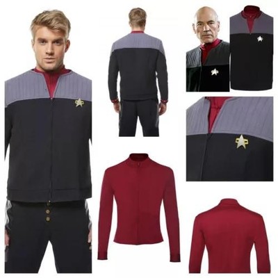  Star Trek Generations Captain Jean-Luc Picard cosplay Costume Halloween Suit