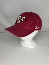 VTG 90s Reebok Pro Line San Francisco 49ers 50th Anniversary Snapback Red Cap