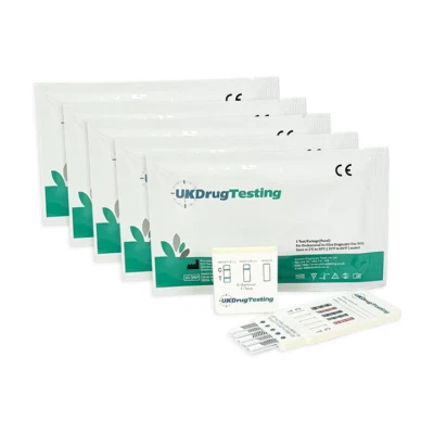 5 pack ~ 10 in 1 UKDrugTesting Ultra Sensitive Max Detection Drug Testing Kits