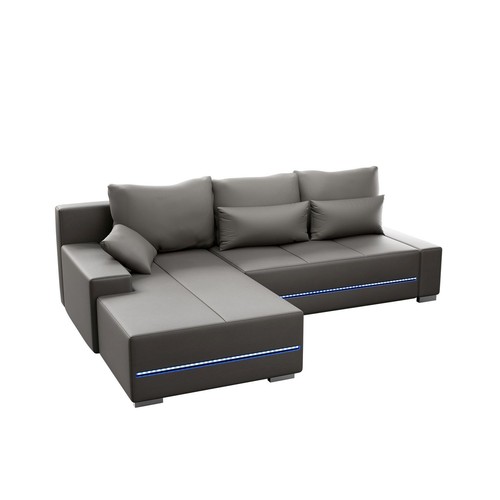 Sofa Ecksofa Couch Schlafsofa Bettsofa Stoff Wohnlandschaft Wohnzimmer Juskys® - Bild 12 von 12