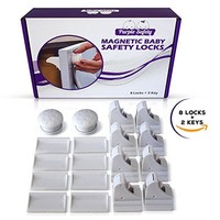 Magnetic Baby Safety Locks For Cabinets & Drawers - Baby Proof & Easy... Magnetic Baby Safety Locks For Cabinets & Drawers - Baby Proof & Easy...