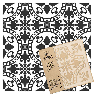 ISNA Tile reusable PLASTIC Stencil // Moroccan Geometric // Floor Wall ...