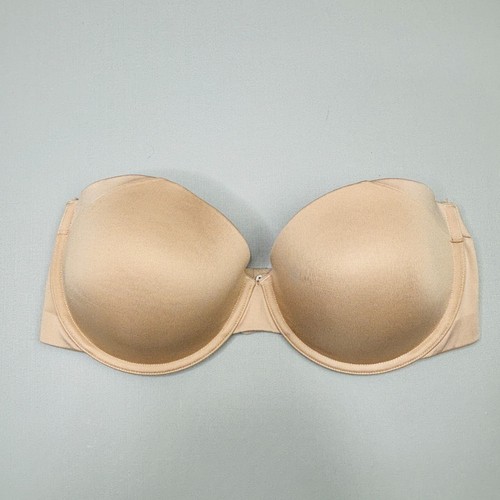 Maidenform Strapless Bra 36D Tan Lined Underwire 6900