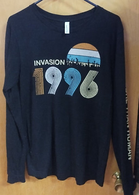 Invasion More Than Human 1996 Long Sleeve Shirt Mens Med Christian Revival Black